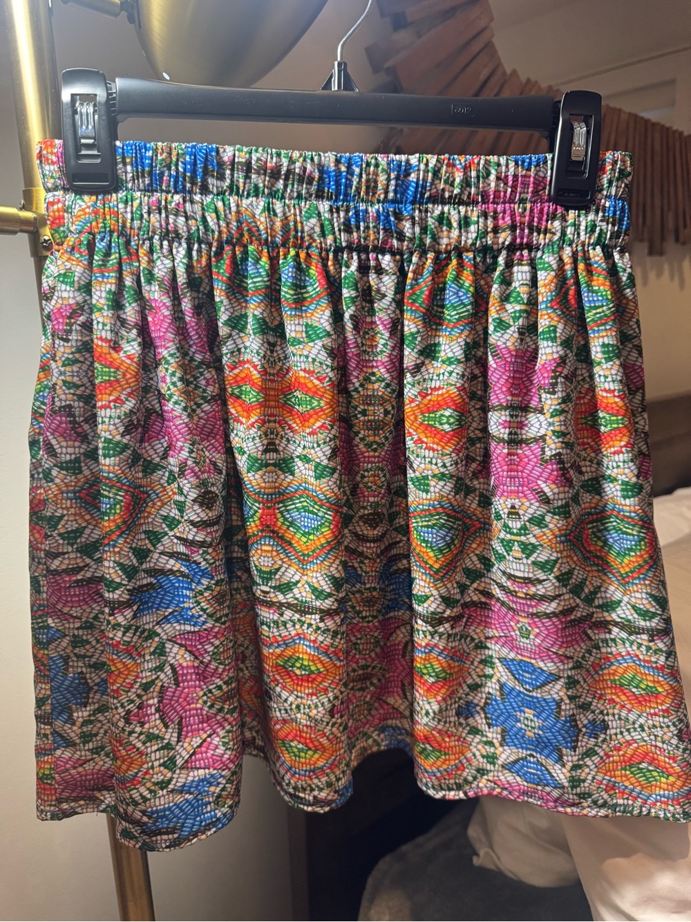 Lovers + Friends Multicolor Mosaic-Print Circle Skirt